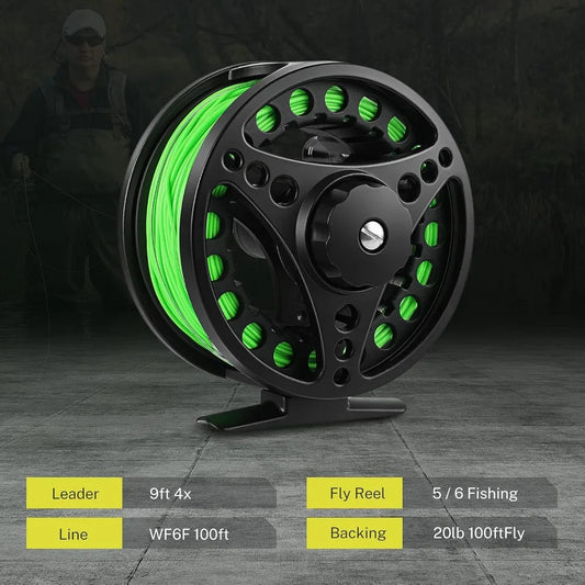 Fly Fishing Rod and Reel Combo Starter Kit