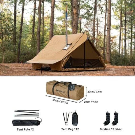 Camping guide, cabin Tent, Portable Wall Tent