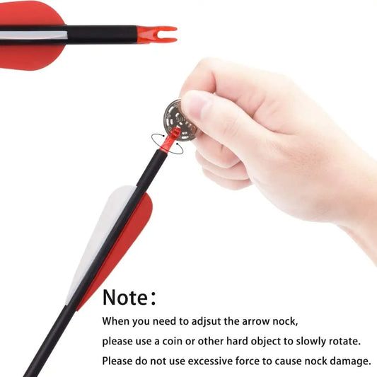 Arrows for Compound Bows, Carbon Hunting Arrows for Archery Spine 500 with 100 Grain Screw Tips 6/12PCS 26/28/30"