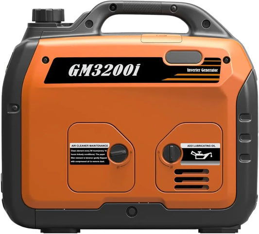 3200Watt Inverter Generator with Eco-Mode Feature, Ultra Lightweight and quiet for Backup Home Use & Camping, EPA PGMA