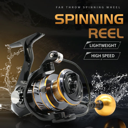 HM NEW Fishing Reel Spinning Reel Metal Reel Cup 10KG Max Drag