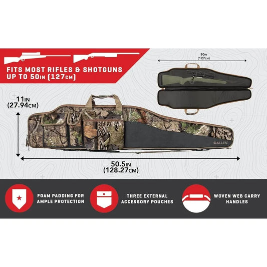 Oversized Rifle Case - 50-Inch Soft Gun Bag - Hunting and Shooting Accessories