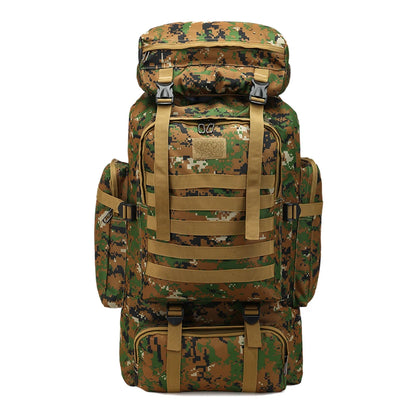 80L/600D Mountaineering Tactical Backpack Waterproof Climbing Rucksack