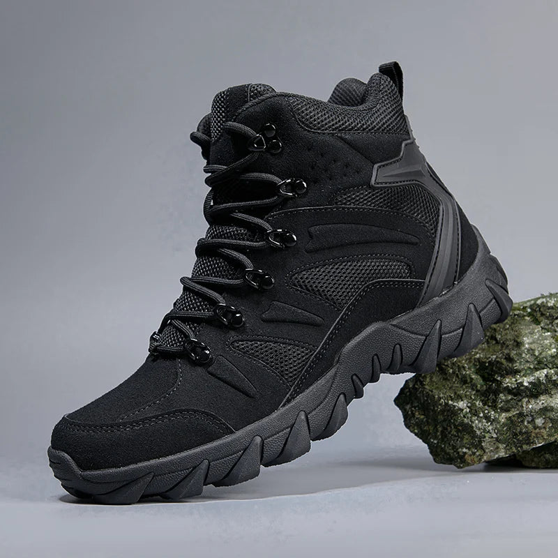 Men's casual tactical boots lightweight side zipper boots