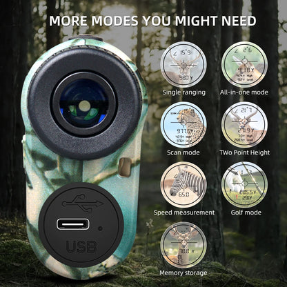 6x 1000M Laser Rangefinder for Hunting