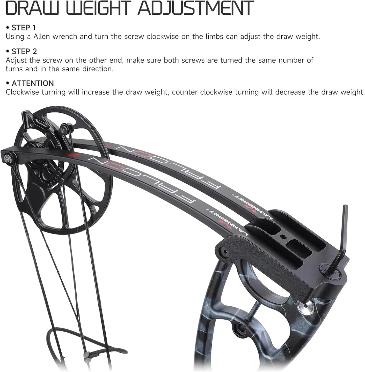 Compound Bow Archery Set - Right Hand Archery Compound Bows 30-70 lbs Draw Weight.