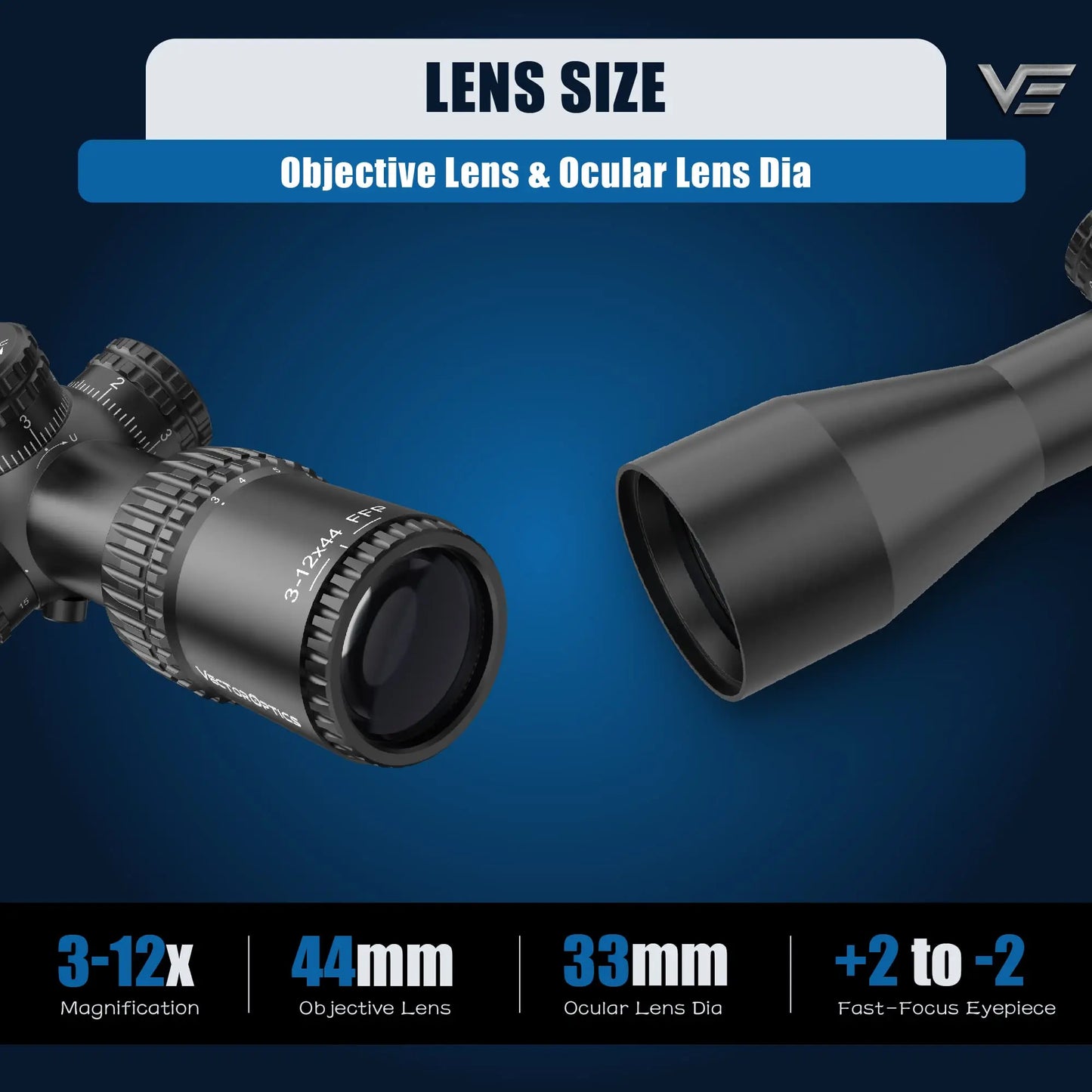 Vector Optics Compact Scope with Turret Lock System