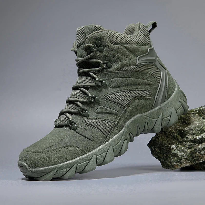 Men's casual tactical boots lightweight side zipper boots