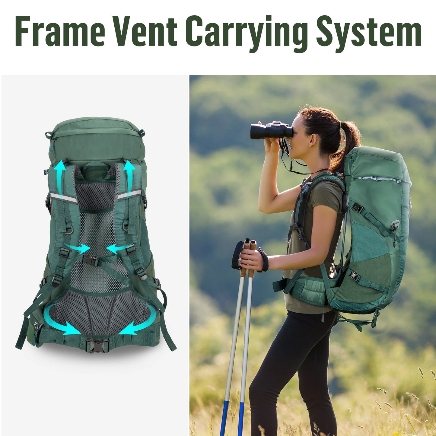 30L Hiking Backpack- Internal Frame Ultralight