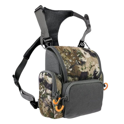 Binocular Harness Chest Pack with Rangefinder Pocket Adjustable Large Capacity Bino Case for Hunting Hiking
