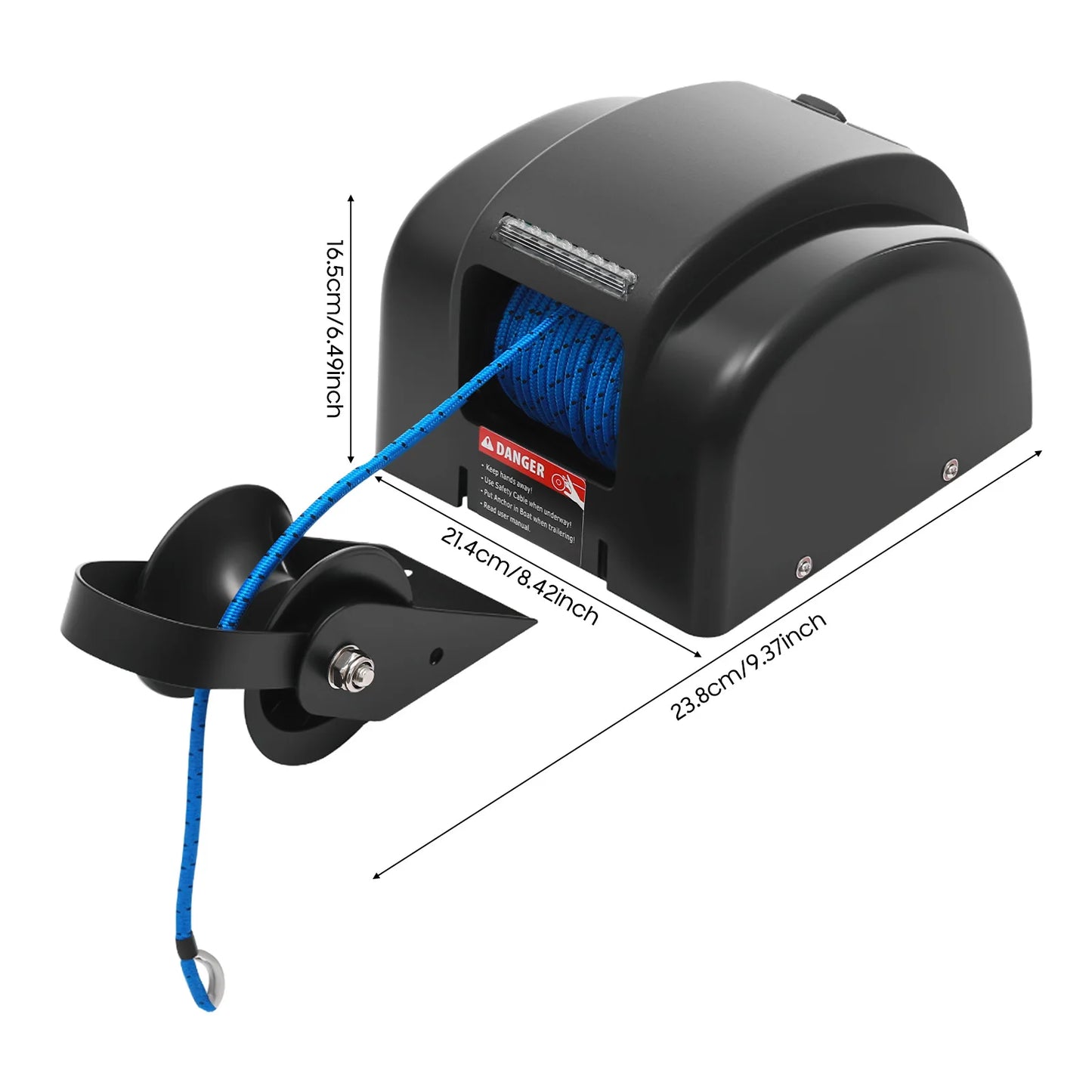 45LBS 12V Boat Electric Anchor Winch w/ Remote Control