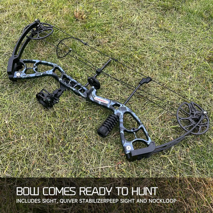 Compound Bow Archery Set - Right Hand Archery Compound Bows 30-70 lbs Draw Weight.