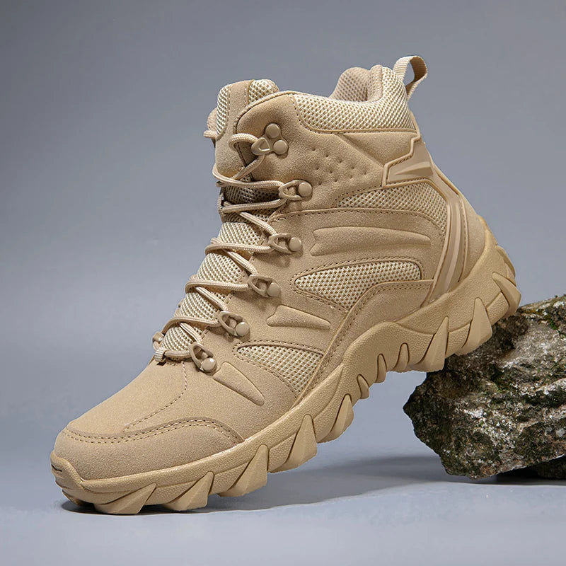 Men's casual tactical boots lightweight side zipper boots