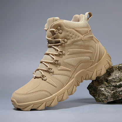 Men's casual tactical boots lightweight side zipper boots