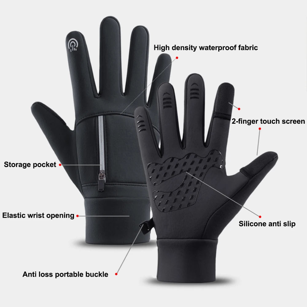 Winter Warm Touch Gloves, Waterproof, Cold proof!