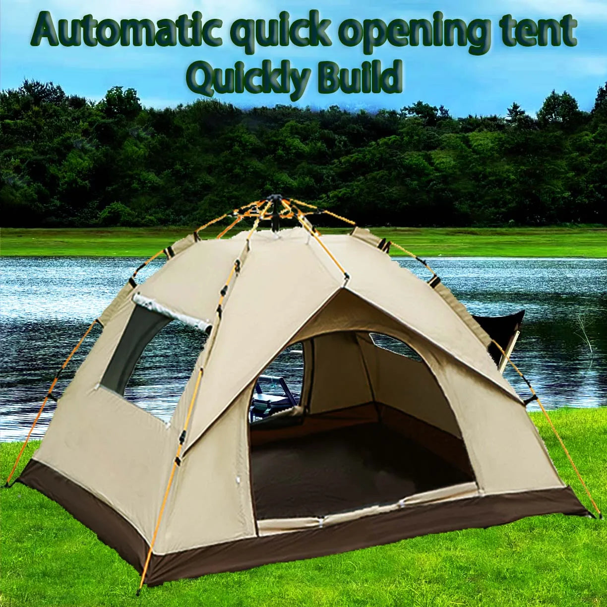 4-Person Mountaineering Waterproof Camping Tent
