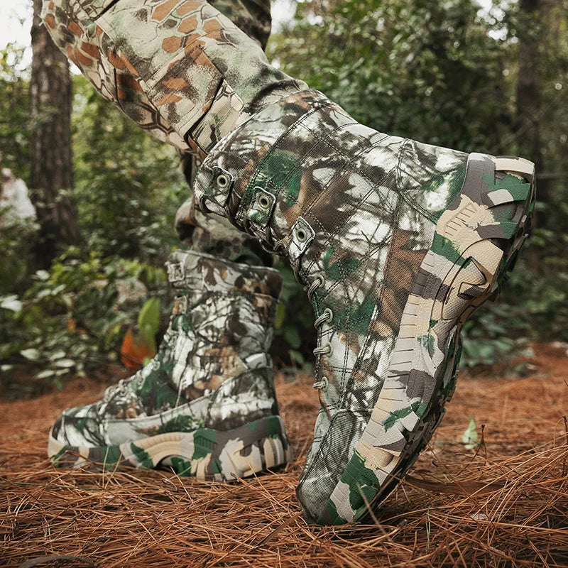 Men's hiking lightweight tactical boots, outdoor hunting boots