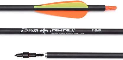 Carbon Hunting Arrows with 100 Grain with Tips.