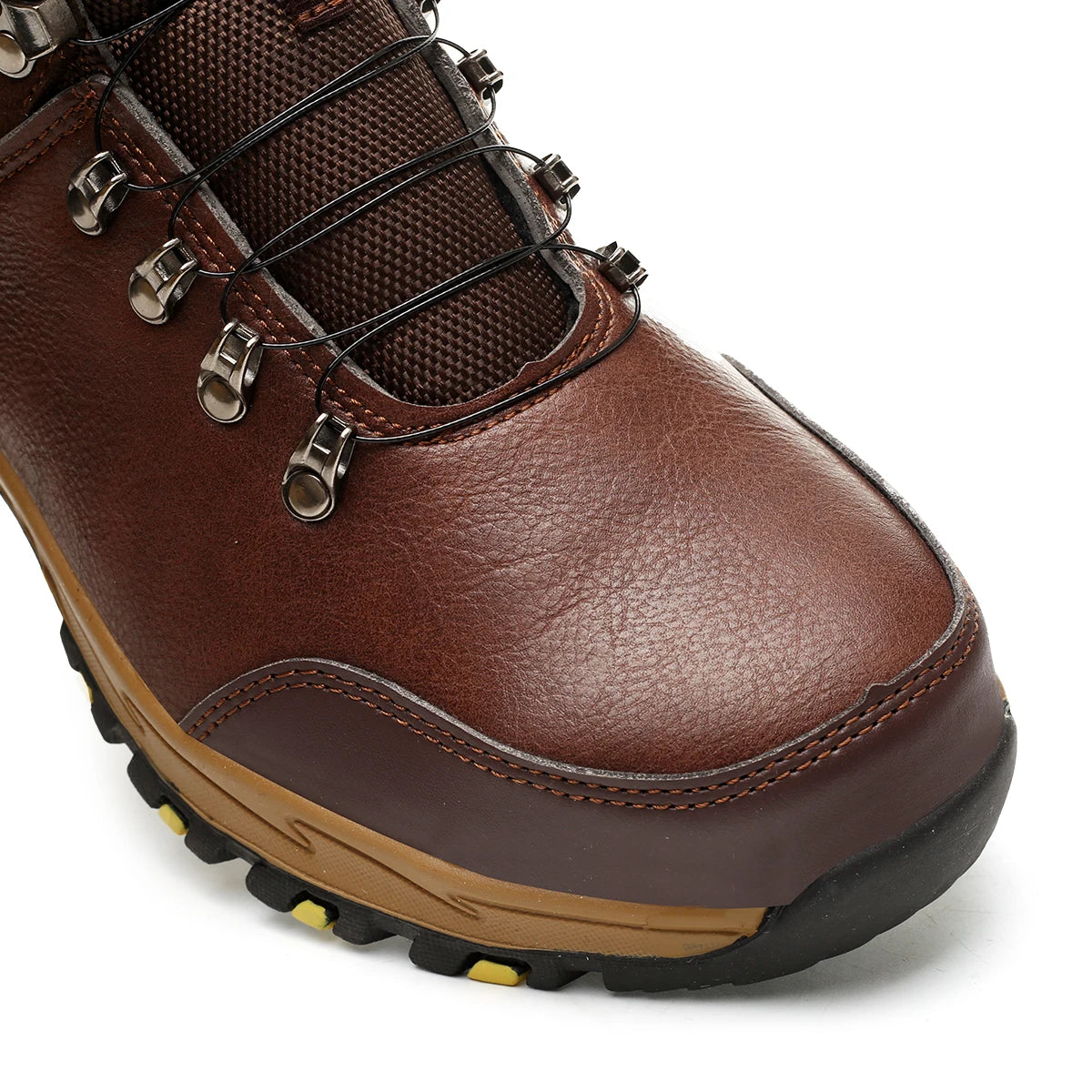 High Top Men Work Shoes Anti-Puncture Anti-Smash Work, Slip Resistant Comfortable Waterproof Boots