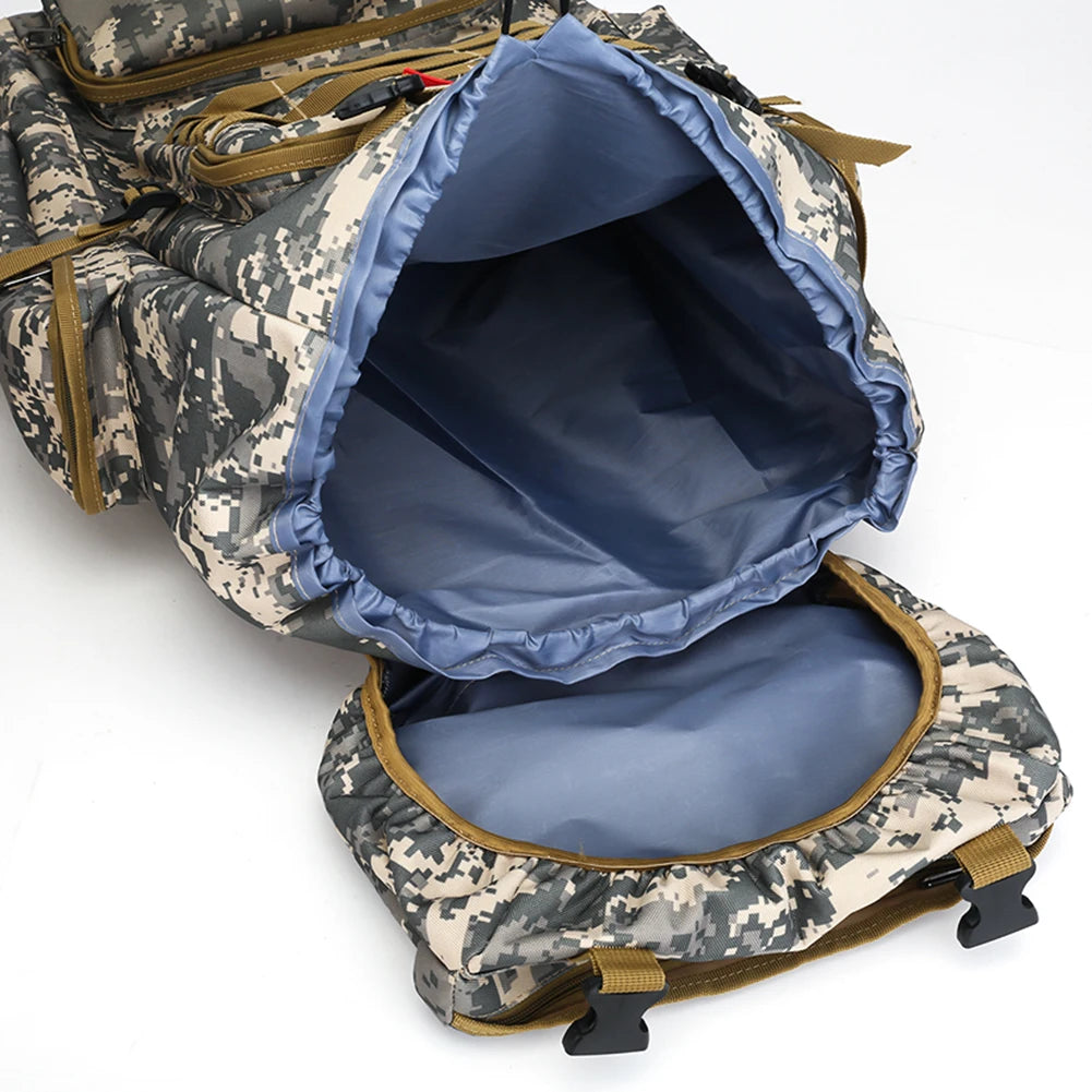 80L/600D Mountaineering Tactical Backpack Waterproof Climbing Rucksack