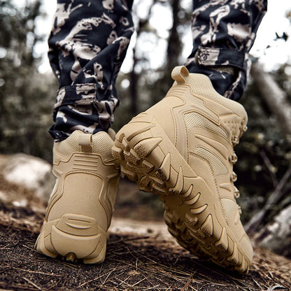Men's casual tactical boots lightweight side zipper boots