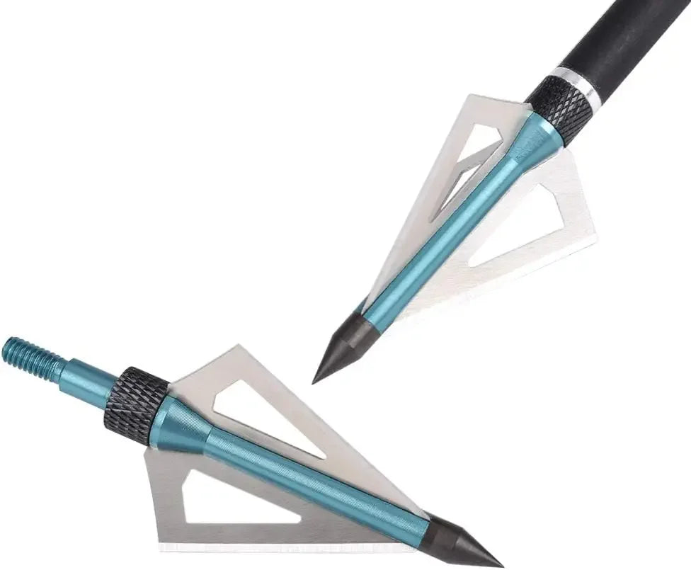 Hunting Broadheads 3 Blades Archery Broadheads 100 Grain 12 Pack.