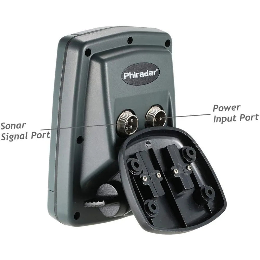 LCD Boat Fish Finder dual sonar frequency, multilingual autozoom detection.