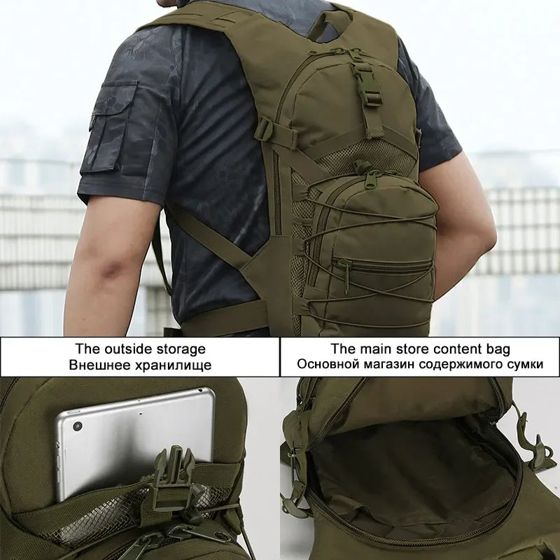 15L Molle Tactical Backpack, Outdoor Sports Cycling, Climbing, Hiking