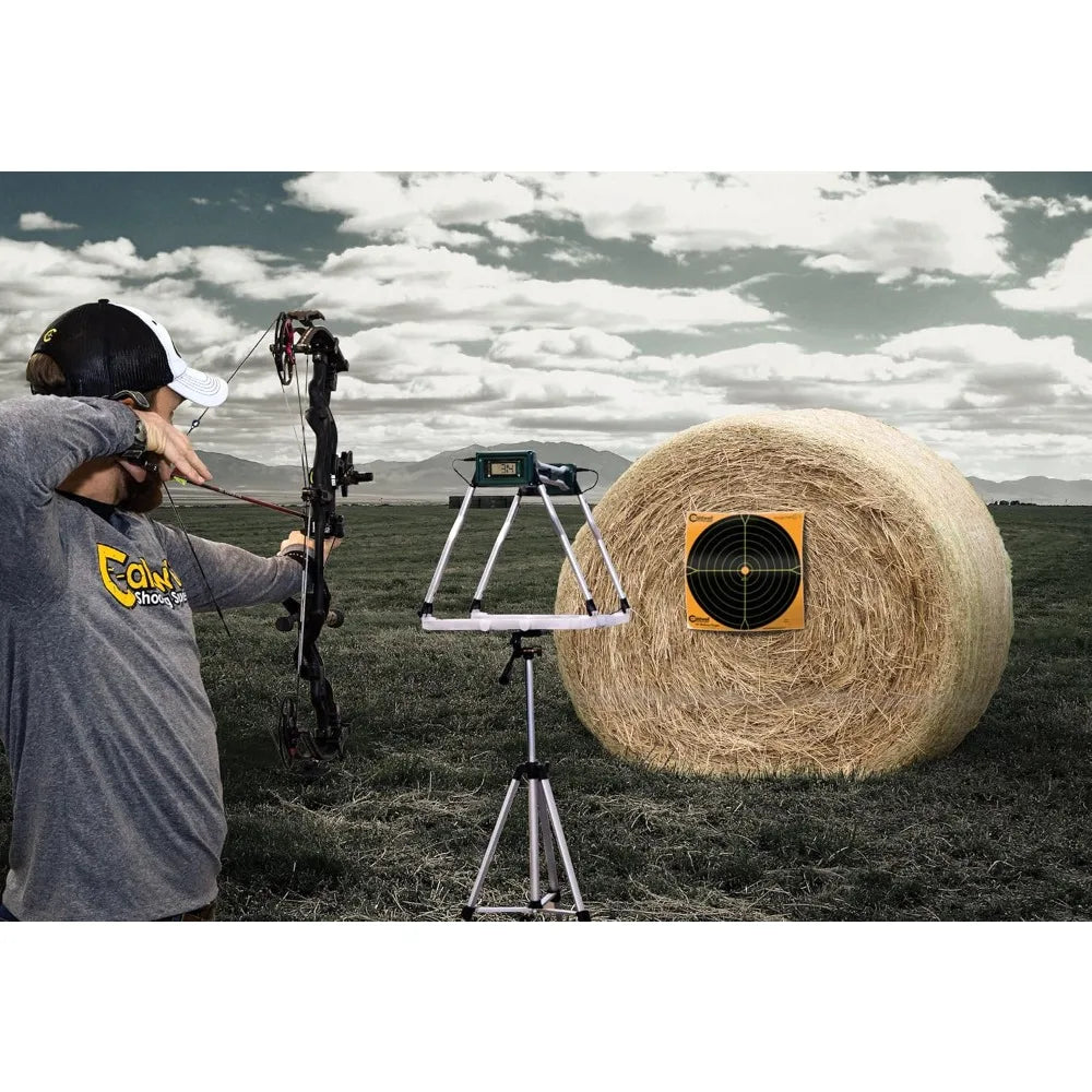Ballistic Precision Chronograph with Tripod and Rechargeable Battery for Shooting Indoor and Outdoor MPS/FPS Readings