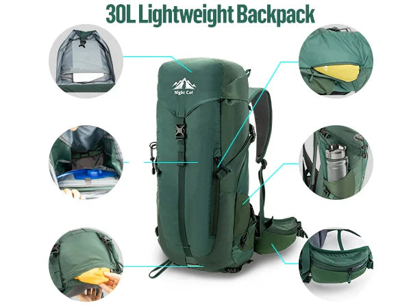 30L Hiking Backpack- Internal Frame Ultralight