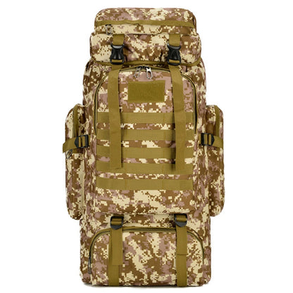 80L/600D Mountaineering Tactical Backpack Waterproof Climbing Rucksack