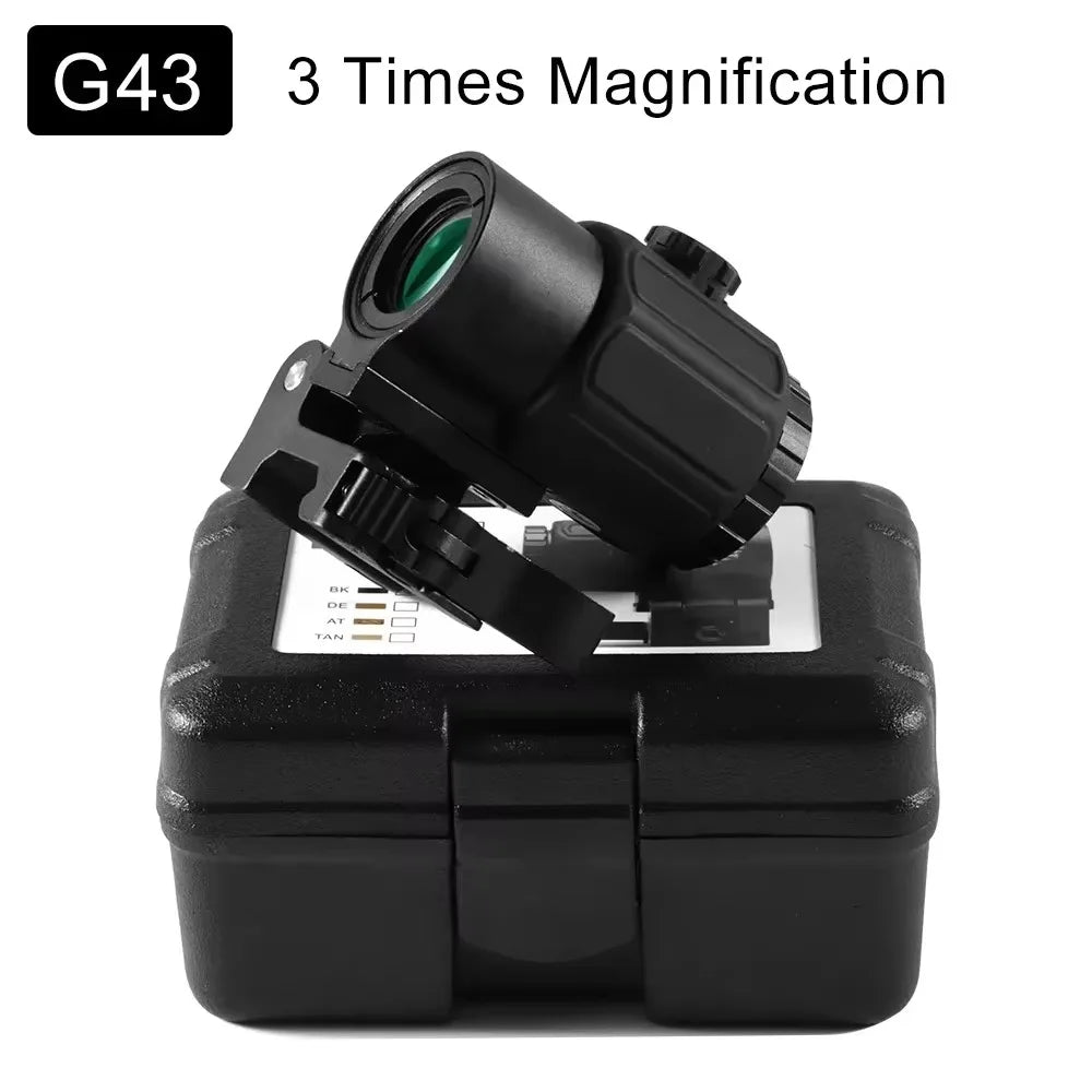 G33 G43 G45 Sight Fixed 3X 5X Magnifier Scope with Switch to Side Quick Detachable QD Mount