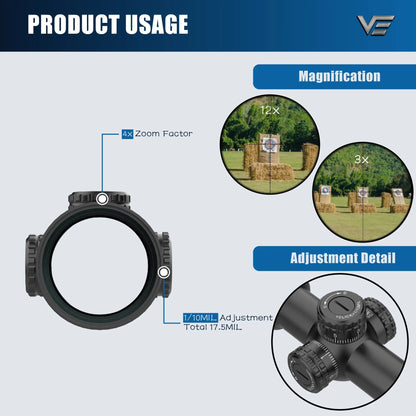 Vector Optics Compact Scope with Turret Lock System
