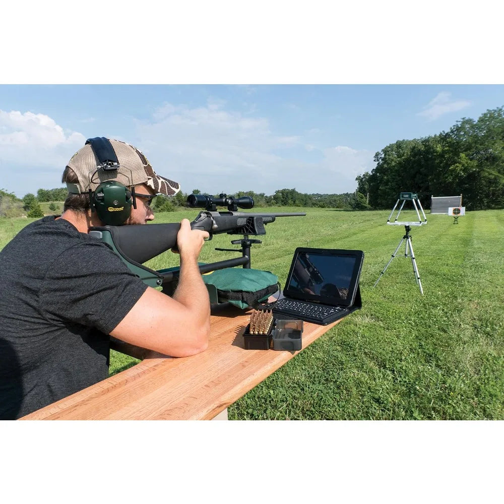 Ballistic Precision Chronograph with Tripod and Rechargeable Battery for Shooting Indoor and Outdoor MPS/FPS Readings