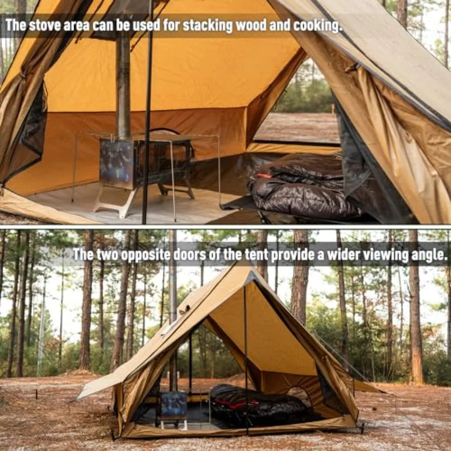 Camping guide, cabin Tent, Portable Wall Tent