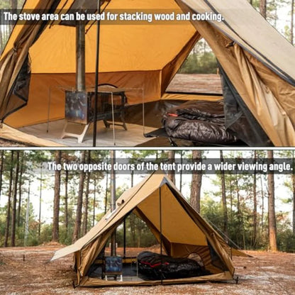 Camping guide, cabin Tent, Portable Wall Tent