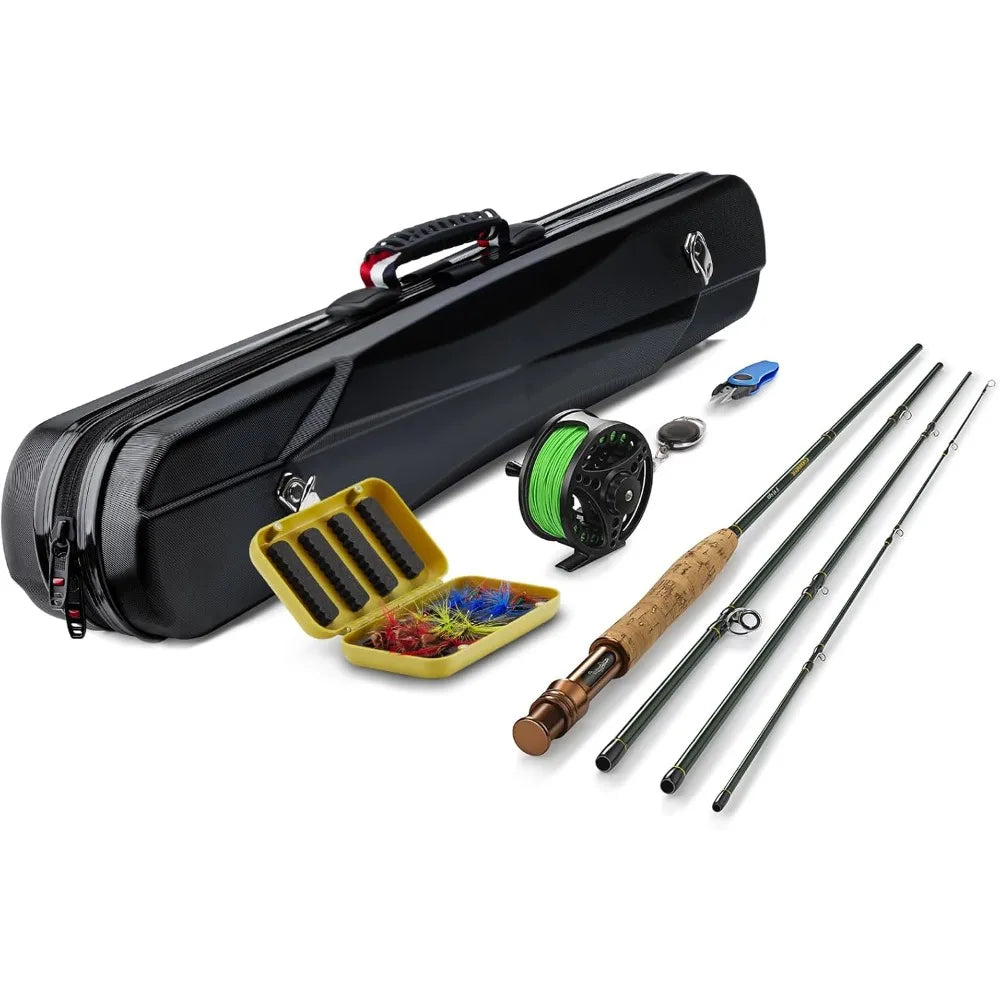 Fly Fishing Rod and Reel Combo Starter Kit
