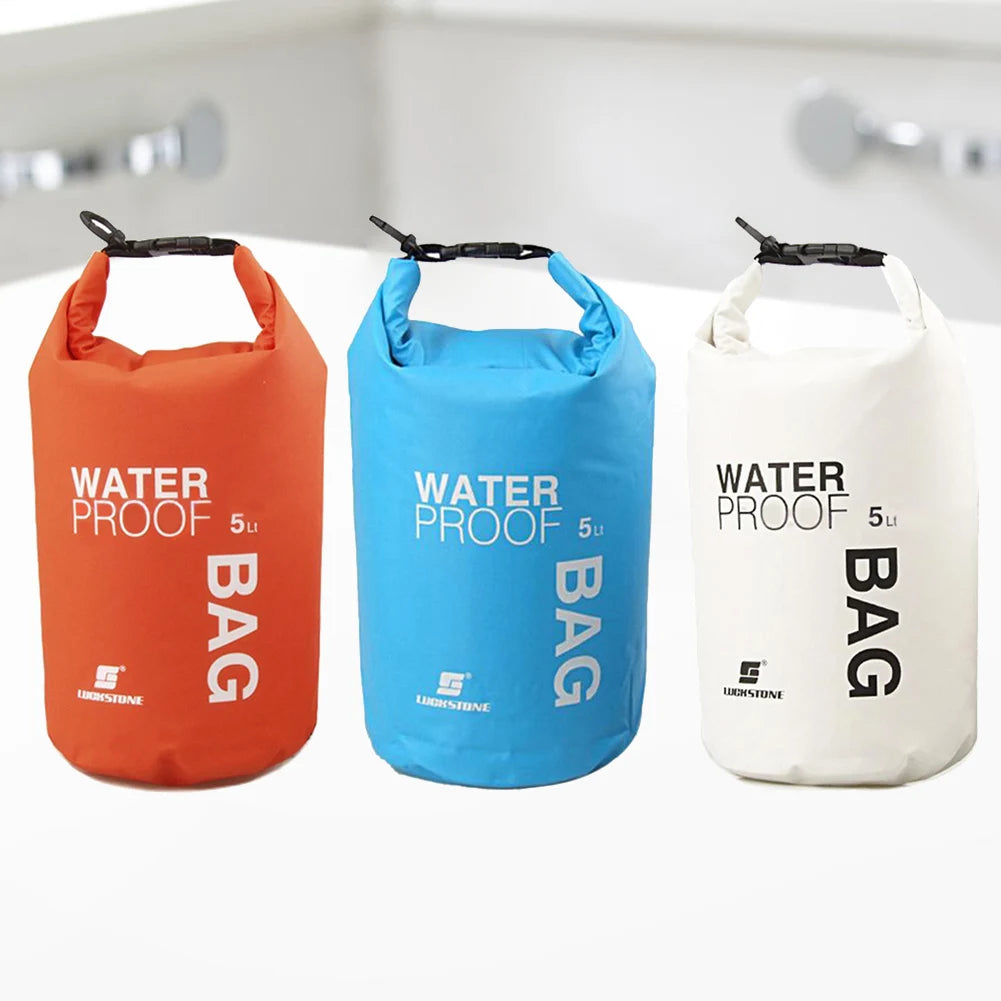 5L Waterproof Dry Bag Ultralight, Drifting, Swimming, Clothes Storage Bag Pack for Outdoors