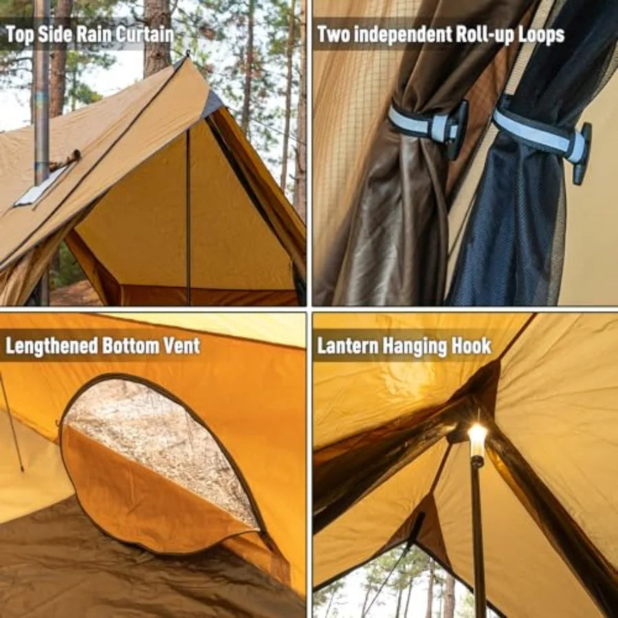 Camping guide, cabin Tent, Portable Wall Tent