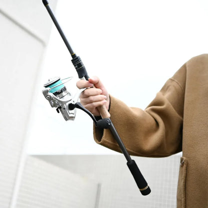 4 Piece 7 ft. Carbon Fiber Spinning Rod and Reel Combo with Carry Bag