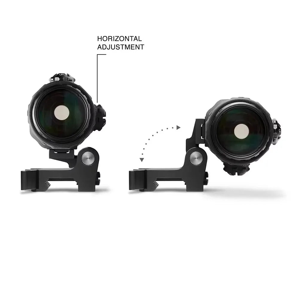 G33 G43 G45 Sight Fixed 3X 5X Magnifier Scope with Switch to Side Quick Detachable QD Mount