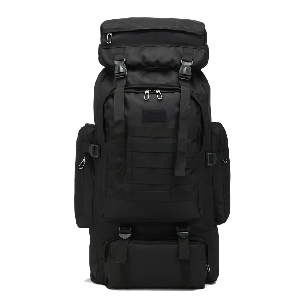 80L/600D Mountaineering Tactical Backpack Waterproof Climbing Rucksack