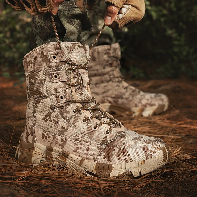 Men's hiking lightweight tactical boots, outdoor hunting boots